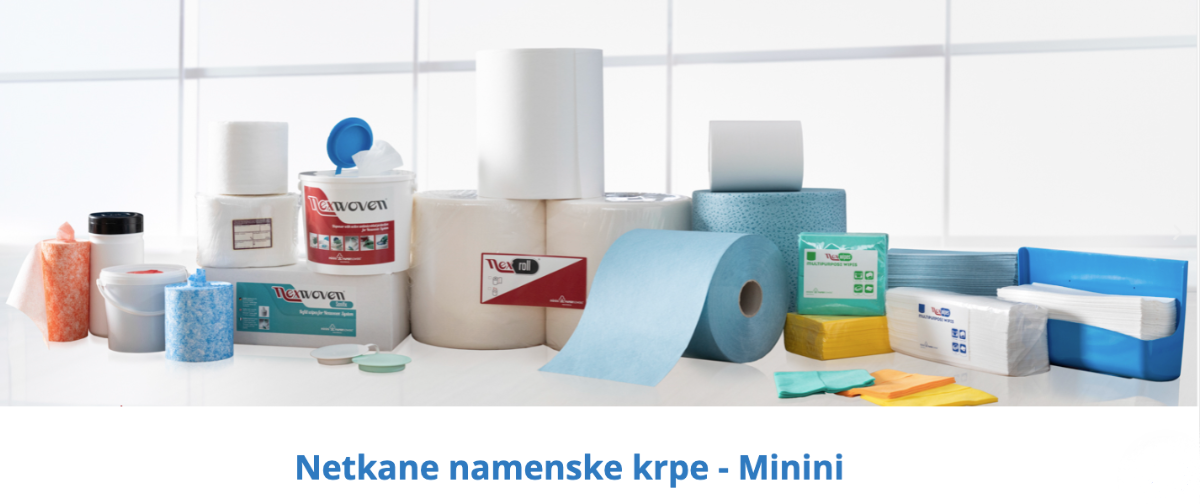 Minini krpe za enkratno uporabo